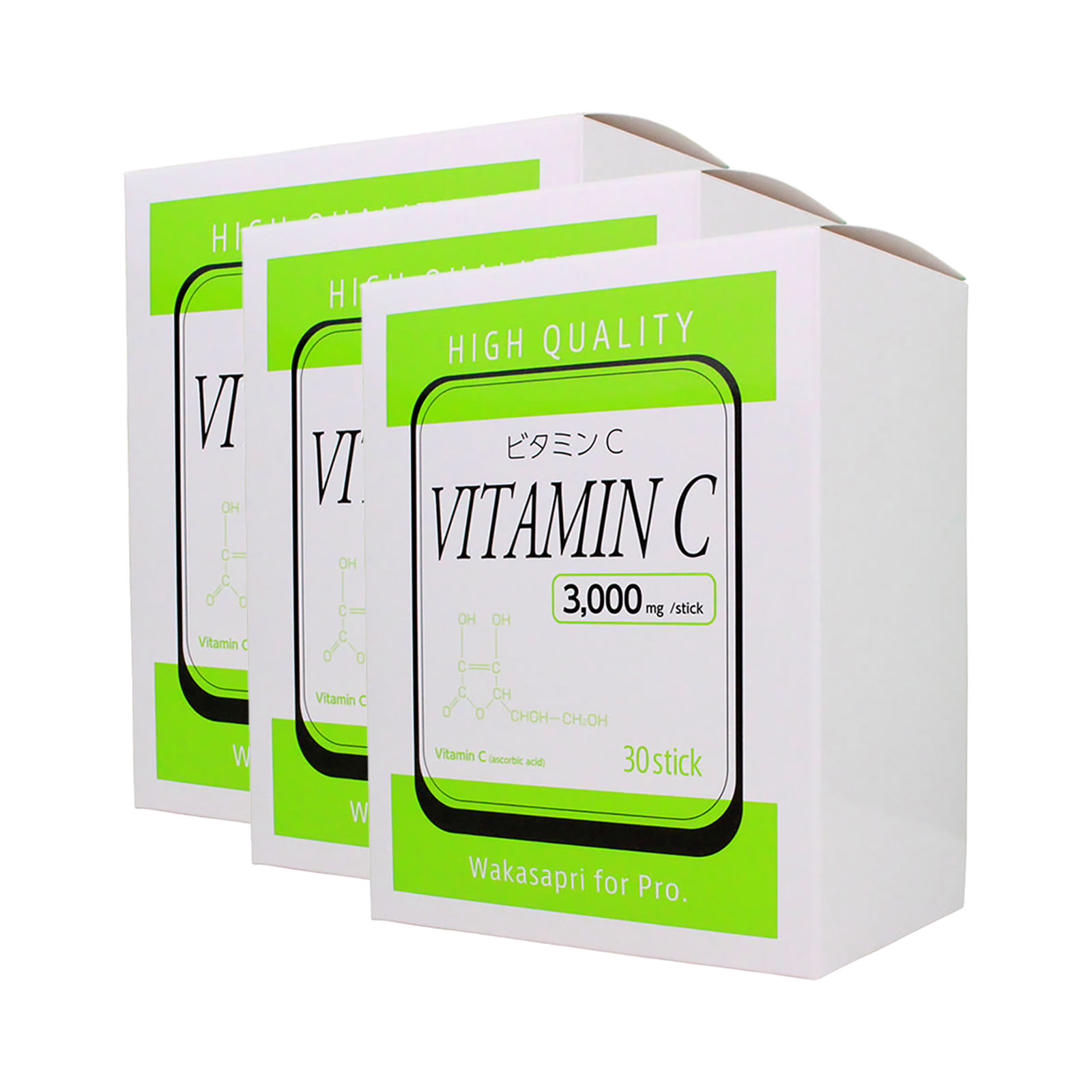 【SALE】Wakasapri for Pro. Series High Concentration Vitamin C 3000mg ×3box (supplement)